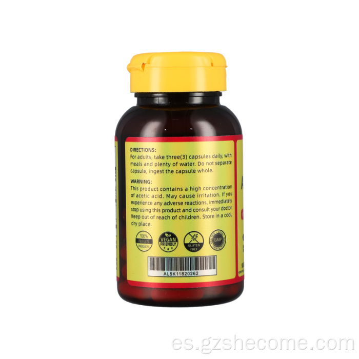 Cápsulas de vinagre de manzana con vitamina 90 cápsulas